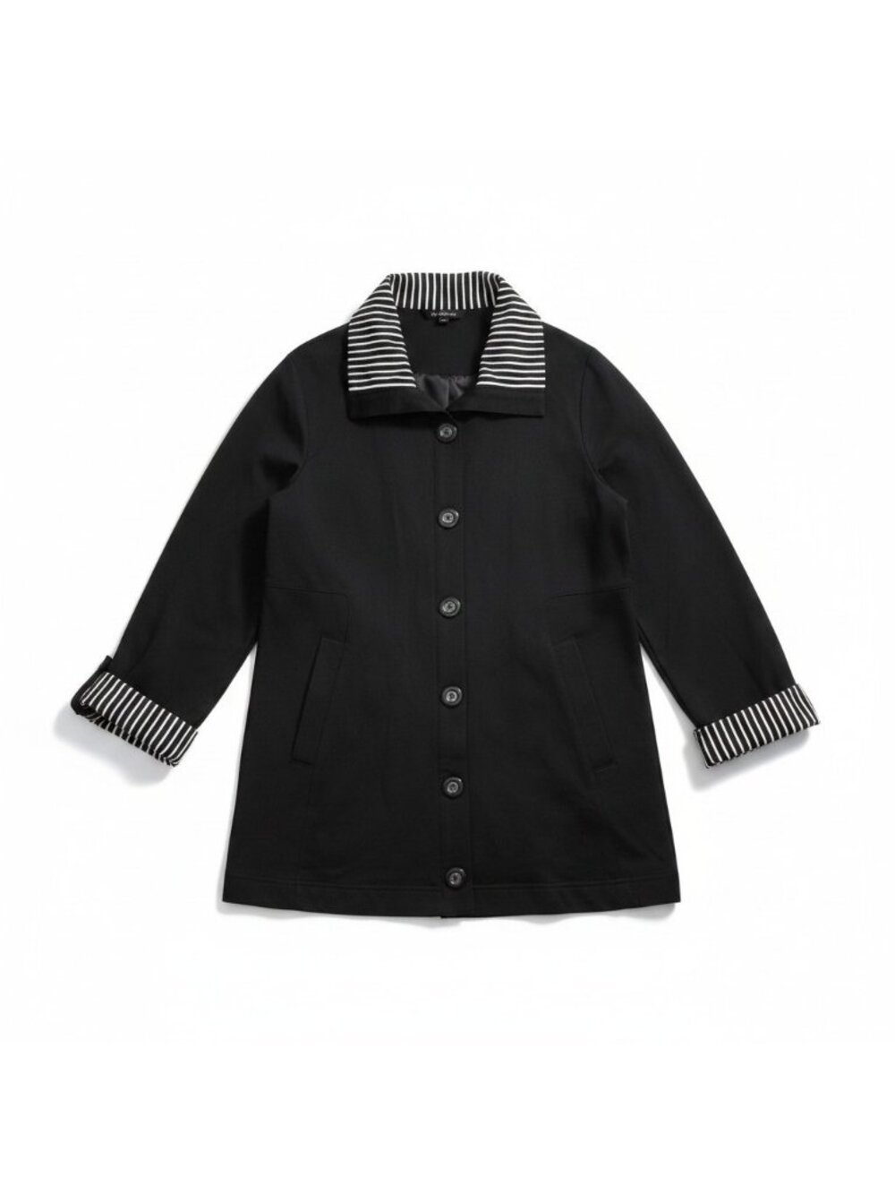 Liz & Me Sport Women's Cotton Jacket Sz 5X NWT Black White